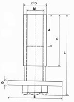 Douille de Fixation à Pied à Plaque - FBP