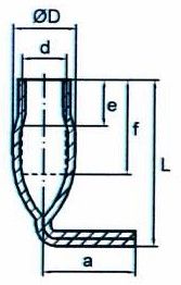 Fixing Insert with bended end - FIB