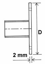 Fixing nailing plastic plate thin - FNP02