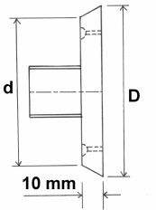 Fixing nailing plastic plate - FNP10