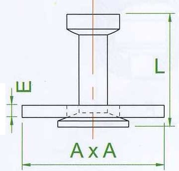 Spherical Head Plate Anchor - 6010